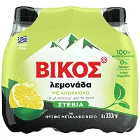 Βίκος Λεμονάδα Stevia 330ml 6τεμ