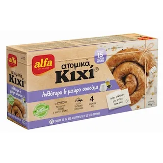 ALFA Ατομικά Κιχί Ανθότυρο και Μαύρο Σουσάμι 4x100g