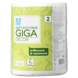 Χαρτί Κουζίνας Giga Decor 2 Φύλλα 1 Ρολό 800g
