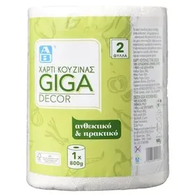 Χαρτί Κουζίνας Giga Decor 2 Φύλλα 1 Ρολό 800g