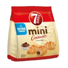 7Days Mini Κρουασάν Με Γέμιση Κρέμα Κακάο 103G