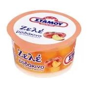 ΣΤΑΜΟΥ Ζελέ με γεύση Ροδάκινο & Κομμάτια Φρούτων 165g