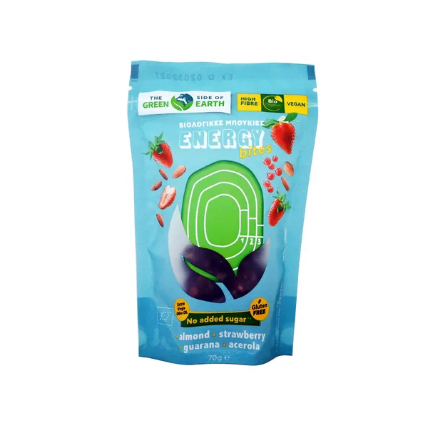 g.EENEARTH Energy Bites Αμύγδαλο - Φράουλα 70 g.