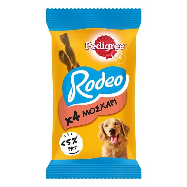 PEDIGREE Rodeo Σνακ Σκύλου με γεύση Μοσχάρι 4τεμ 70g