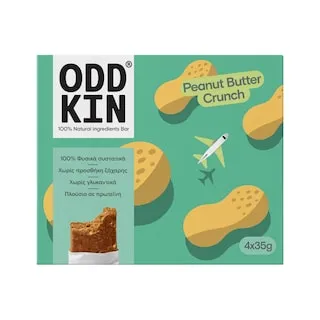 ODDKIN Μπάρα Χουρμά Πρωτεΐνης Φυστικοβούτυρο 4x35g