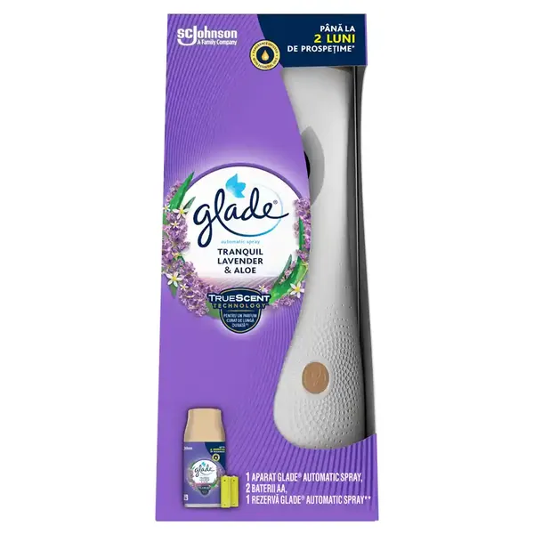 Glade Αρωματικό Χώρου Αυτόματη Συσκευή Ψεκασμού Tranquil Lavender & Aloe 269ml.