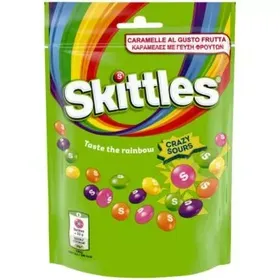 ΚΑΡΑΜΕΛΕΣ SKITTLES ΜΕ ΞΙΝΑ ΦΡΟΥΤΑ ΣΑΚΟΥΛΑΚΙ 136G