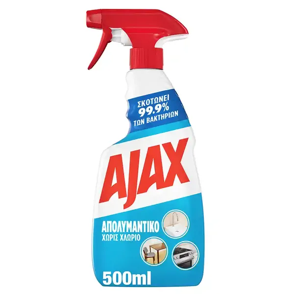 Ajax Απολυμαντικό Χωρίς Χλώριο Καθαριστικό Spray Αντλία 500ml