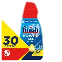Υγρό Απορρυπαντικό Πλυντηρίου Πιάτων Power Gel Λεμόνι Finish 600ml