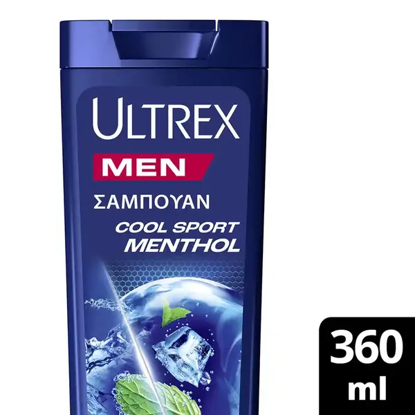 Ultrex Men Σαμπουάν Menthol Για Όλους τους τύπους Μαλλιών 360ml