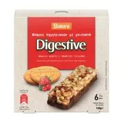 BONORA Digestive Μπάρες Δημητριακών με Μπισκότο Κόκκινα Φρούτα & Σοκολάτα Γάλακτος 6x28g