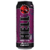 HELL ENERGY  DRINK  BLACK CHERRY 500ML.