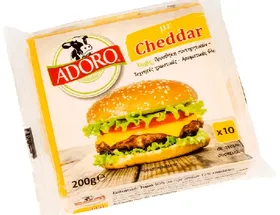 Burger με cheddar