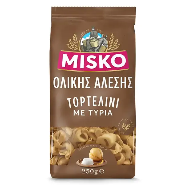 Misko Τορτελίνι Ολικής Άλεσης Με Τυριά 250gr