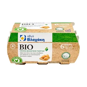 αβγά βιολογικά ελαχίστου βάρους 320g (6τεμ.)