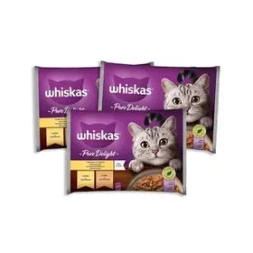 WHISKAS Casserole Σε Ζελέ με Πουλερικά 4*85γρ.