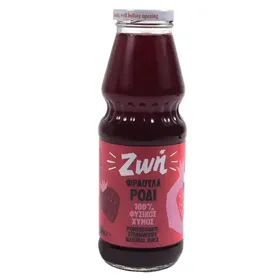 Ζωή Χυμός Φυσικός Ρόδι Φράουλα 330ml.
