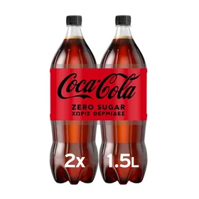 COCA-COLA Zero Χωρίς ζάχαρη 2x1,5lt