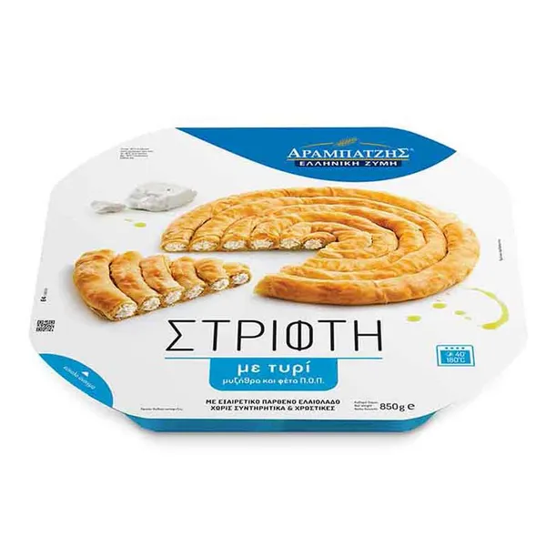 Αραμπατζής Ελληνική Ζύμη Στριφτή Με Τυρί 850γρ.