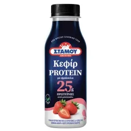 Στάμου Κεφίρ High Protein Φράουλα 330ml
