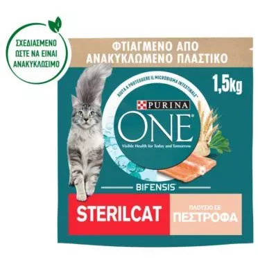 Purina ONE Sterilcat πέστροφα & σιτάρι 1,5kg