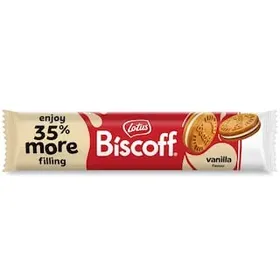 LOTUS Μπισκότα Γεμιστά Biscoff Βανίλια 154g