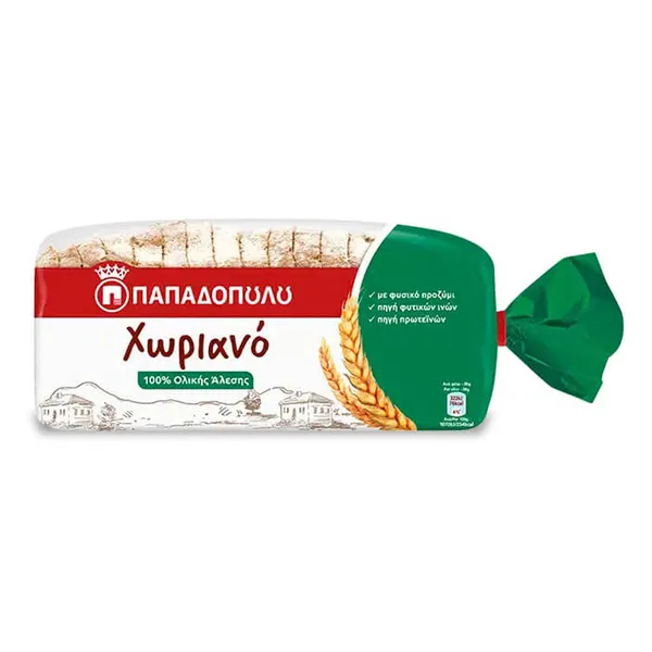 ΠΑΠΑΔΟΠΟΥΛΟΥ Ψωμί Τοστ Χωριάτικο 350g