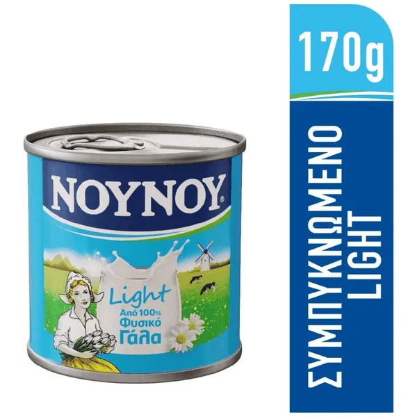 ΝΟΥΝΟΥ Γάλα Εβαπορέ Light 4% Λιπαρά 170γρ