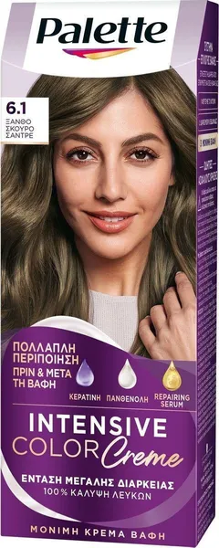 Βαφή Μαλλιών Intensive Color Cream Νο. 6.1 Ξανθό Σκούρο...
