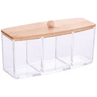 Home Comfort Πλαστική Θήκη 3 θέσεων Με Bamboo Καπάκι