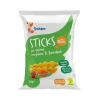 3άλφα Sticks Σνακ Φακής Με Γεύση Ντομάτα & Βασιλικό 85γρ.