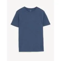 T-Shirt με Κλειστή Στρογγυλή Λαιμόκοψη Ντένιμ από 100% βαμβάκι XL Marks & Spencer