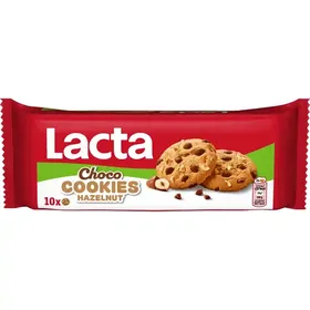 Lacta Μπισκότα Choco Cookies Hazelnut 135γρ.
