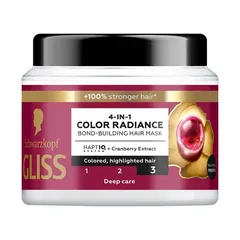 Schwarzkopf Gliss Bond Μάσκα Μαλλιών Color Radiance 4σε1 400ml.