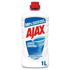 Ajax Υγρό Καθαριστικό Άσπρος Σίφουνας Classic 1lt.