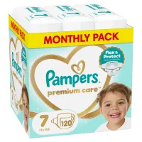 Πάνες Pampers Premium Care Μέγεθος 7 120τεμ
