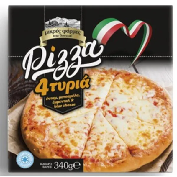 ΜΙΚΡΕΣ ΦΑΡΜΕΣ ΤΟΥ ΒΟΥΝΟΥ Pizza 4 Τυριά ΚΤΨ 340γρ