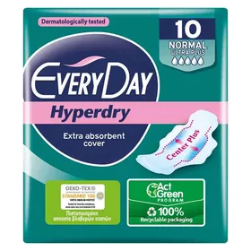Every Day Hyperdry Σερβιέτες Normal Ultra Plus 10τεμ.