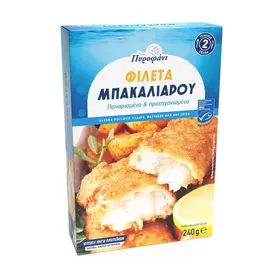 Μπακαλιάρος Φιλέτο Πανέ
