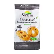 SARCHIO Cioccolosi Μπισκότα με Σταγόνες Σοκολάτας Βιολογικά Χωρίς γλουτένη 200g