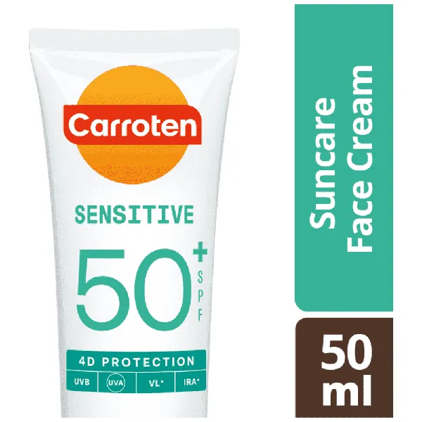 Caroten Suncare Αντηλιακή Κρέμα Προσώπου SPF50 50ml