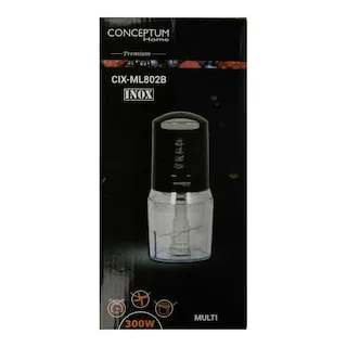 πολυκόπτης inox 300W 500ml με διπλές ανοξείδωτες λεπίδες, 2 ταχύτητες & σύστημα ασφαλείας