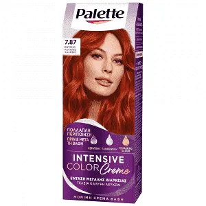 Palette Κρέμα Βαφή Μαλλιών N7.87 Χάλκινο
