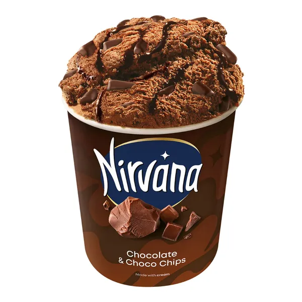 NIRVANA Pralines & Cream ή Chocolate & Choco Chips 420ml