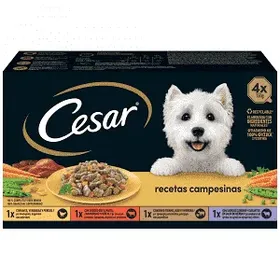 Cesar Classic Selection Adult Κοτόπουλο Βοδινό Για Σκύλους 4x150gr