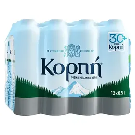 Κορπή Φυσικό Μεταλλικό Νερό 12x500ml. (Μέγιστη Ποσότητα 5τεμ.)