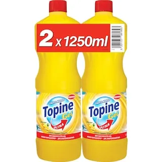 TOPINE Χλωροκαθαριστικό Gel Ultra Λεμόνι 2x1250ml