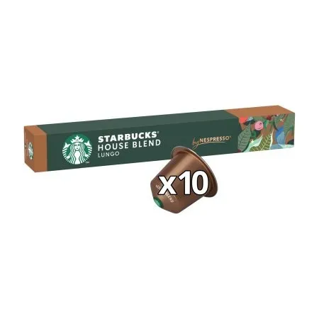 STARBUCKS Καφές Espresso House Blend Lungo 10 κάψουλες συμβατές με μηχανή Nespresso 57g