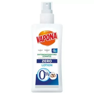 Vapona Zero Αντικουνούπική Lotion Σώματος σε σπρέυ 100ml