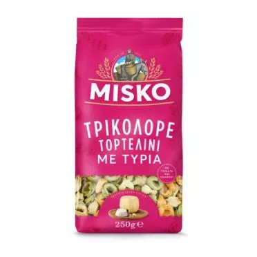 MISKO Τορτελίνι Τρικολόρε με Τυριά 250g